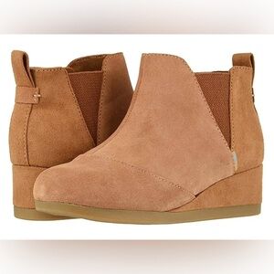 TOMS Women's Brown Suede Ankle Booties